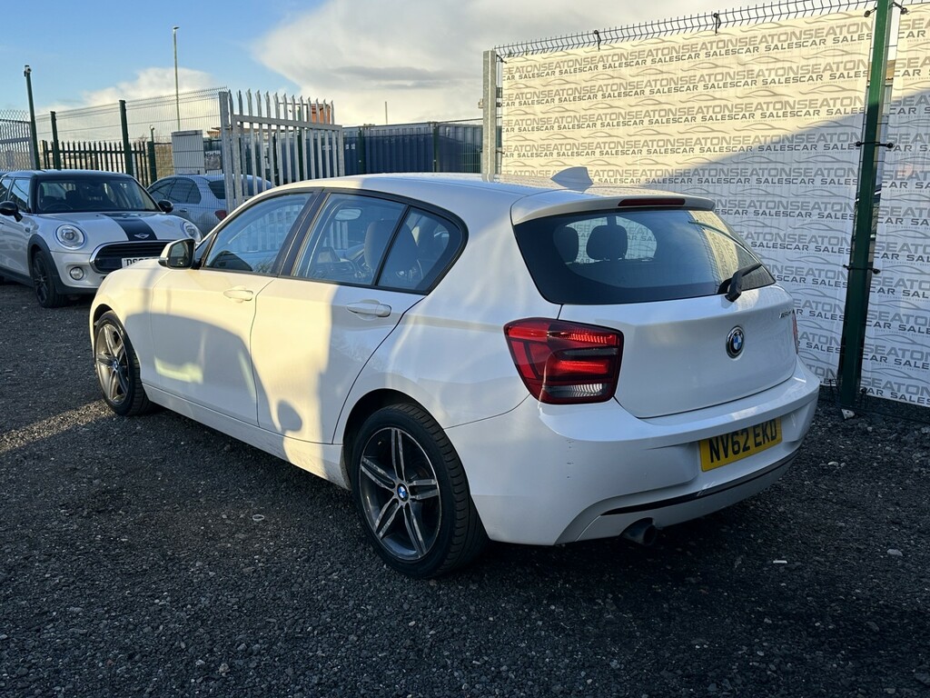 BMW 1 Series 2.0 116D Sport 5-Door 201262 NV62EKD White #3