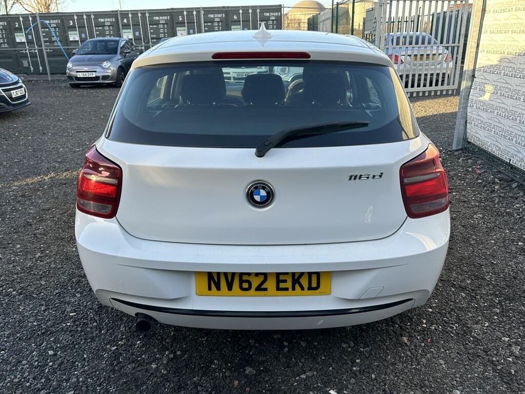 BMW 1 Series 2.0 116D Sport 5-Door 201262 NV62EKD White #2