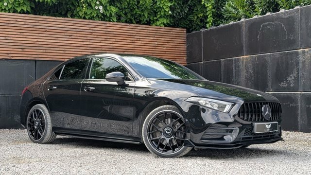 Mercedes-Benz A Class 2022 1.3 A200 Amg Line Edition Executive Saloon LM22GWA Black #3