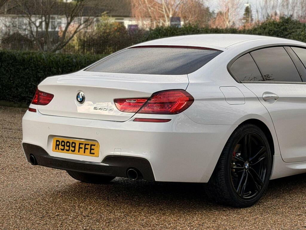 BMW 6 Series Gran Coupe Saloon 3.0 640D M Sport Euro 6 Ss 201 R999FFE White #6