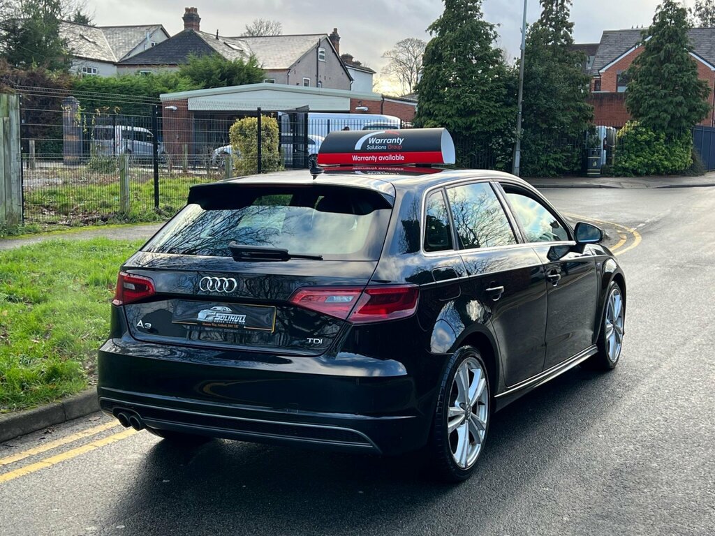 Audi A3 2.0 Tdi S Line Sportback Euro 6 Ss NA64BDO Black #6