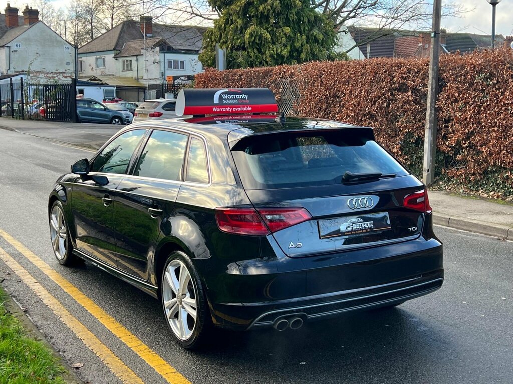 Audi A3 2.0 Tdi S Line Sportback Euro 6 Ss NA64BDO Black #5