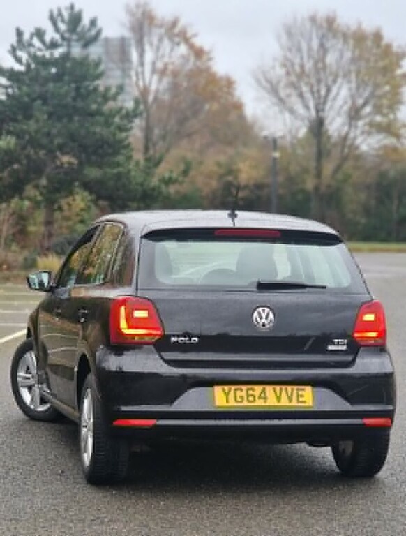 Volkswagen Polo 1.4 Tdi Bluemotion Tech Se 2014 YG64VVE Black #3