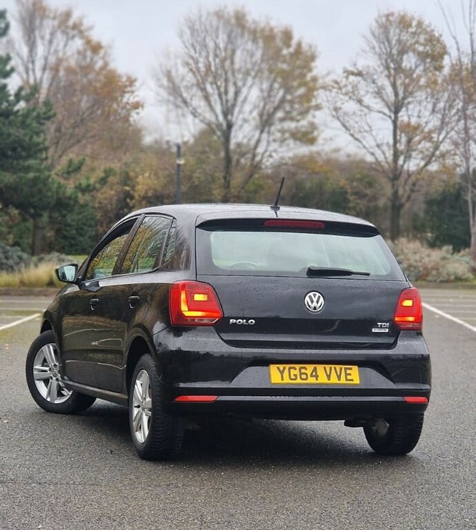 Volkswagen Polo 1.4 Tdi Bluemotion Tech Se 2014 YG64VVE Black #2