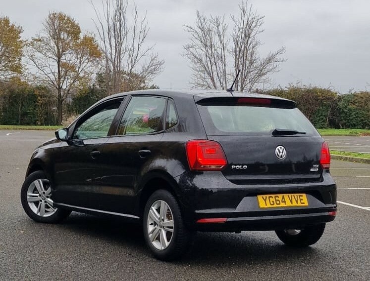 Volkswagen Polo 1.4 Tdi Bluemotion Tech Se 2014 YG64VVE Black #6