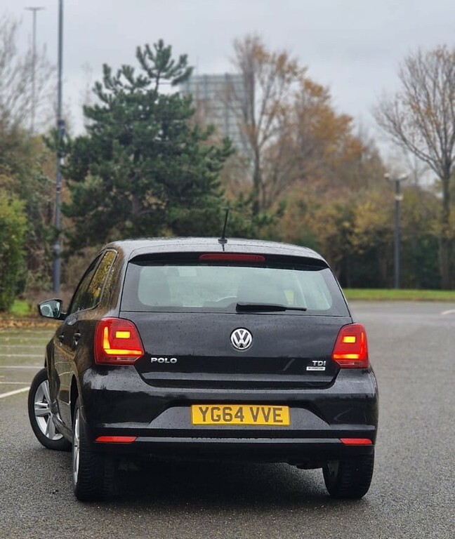 Volkswagen Polo 1.4 Tdi Bluemotion Tech Se 2014 YG64VVE Black #4