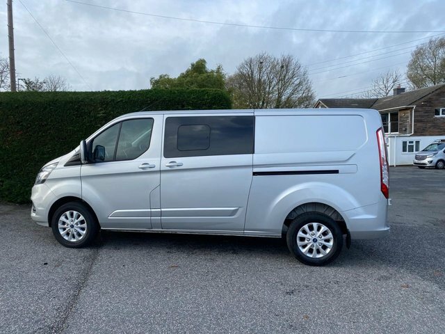 Ford Transit Custom 320 Limited L2 Lwb 6 Seat Dciv 2.0 Ecoblue 130Ps LC72BXW Silver #4