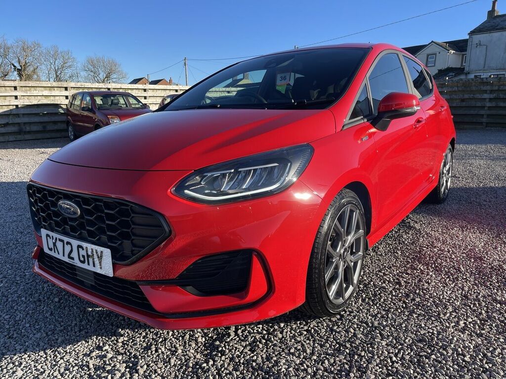 Ford Fiesta 1.0T Ecoboost Mhev St-line Hatchback Hy CK72GHY Red #6
