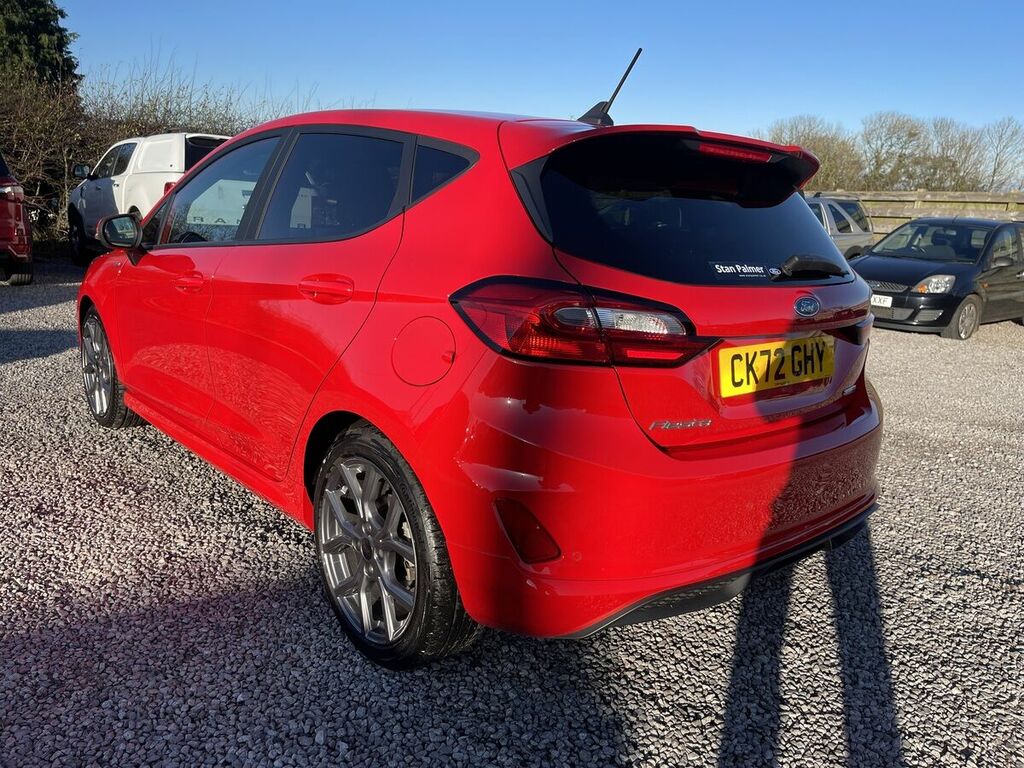 Ford Fiesta 1.0T Ecoboost Mhev St-line Hatchback Hy CK72GHY Red #4