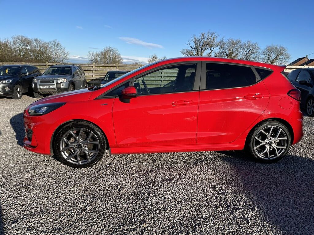 Ford Fiesta 1.0T Ecoboost Mhev St-line Hatchback Hy CK72GHY Red #5