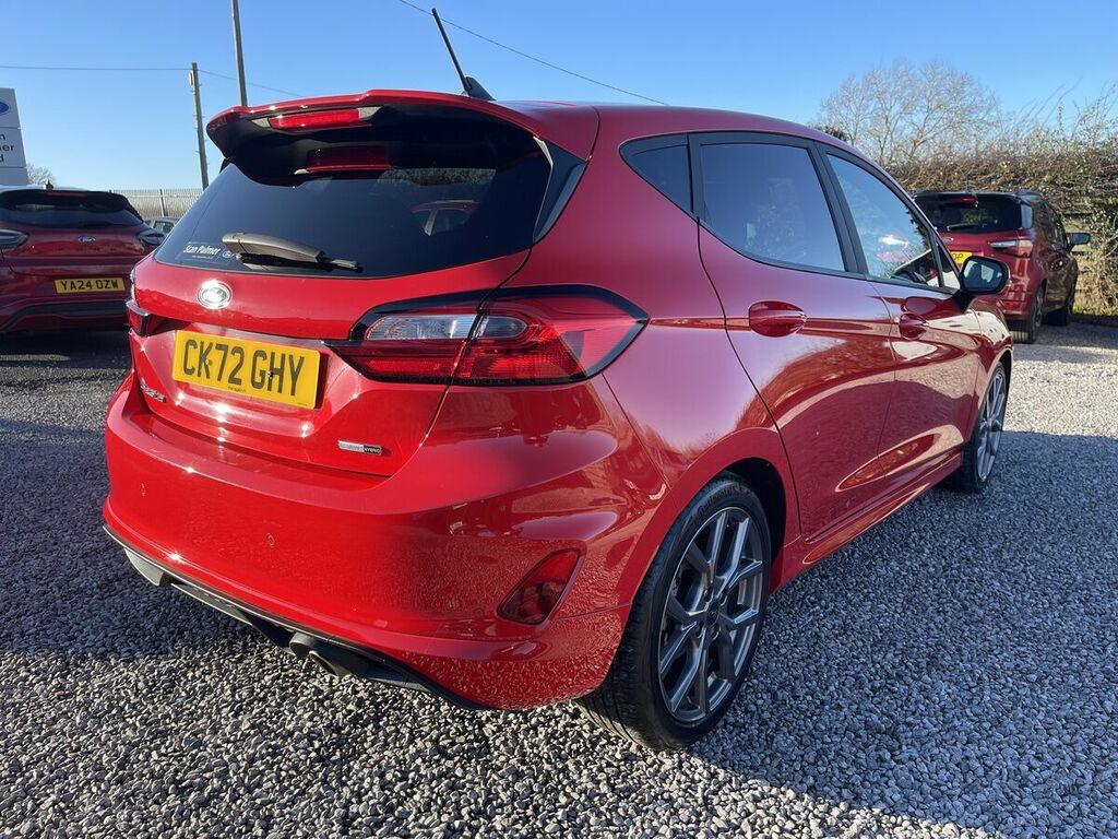 Ford Fiesta 1.0T Ecoboost Mhev St-line Hatchback Hy CK72GHY Red #2