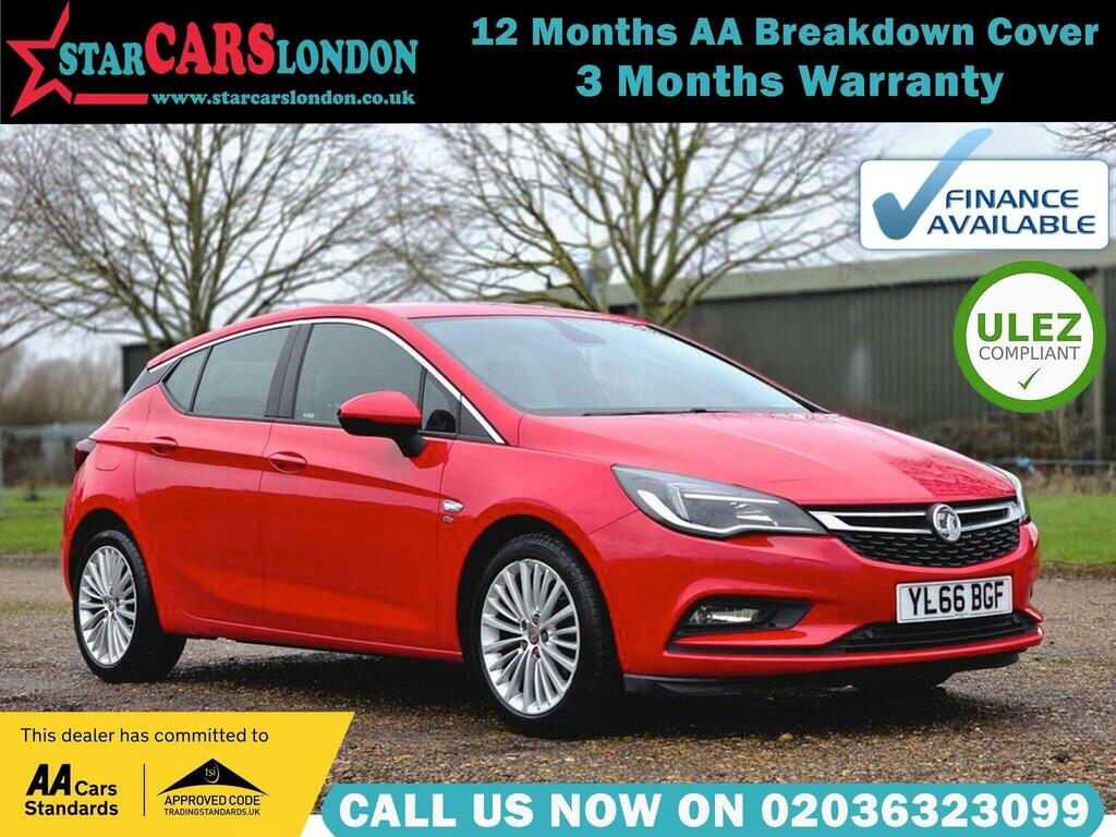 Vauxhall Astra 1.4I Turbo Elite Euro 6 201666 Red