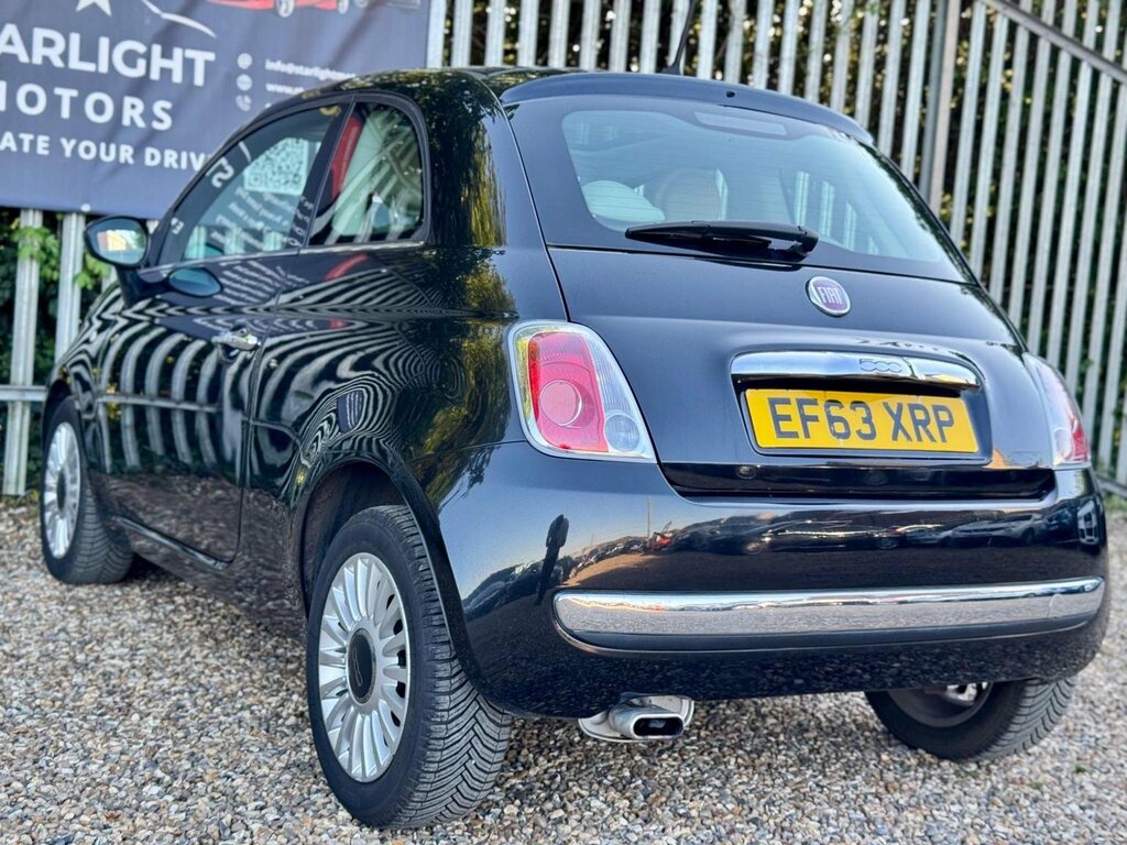 Fiat 500 1.2 Lounge Dualogic Euro 6 Ss EF63XRP Black #4