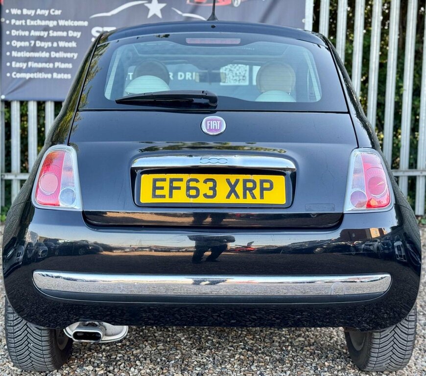 Fiat 500 1.2 Lounge Dualogic Euro 6 Ss EF63XRP Black #5
