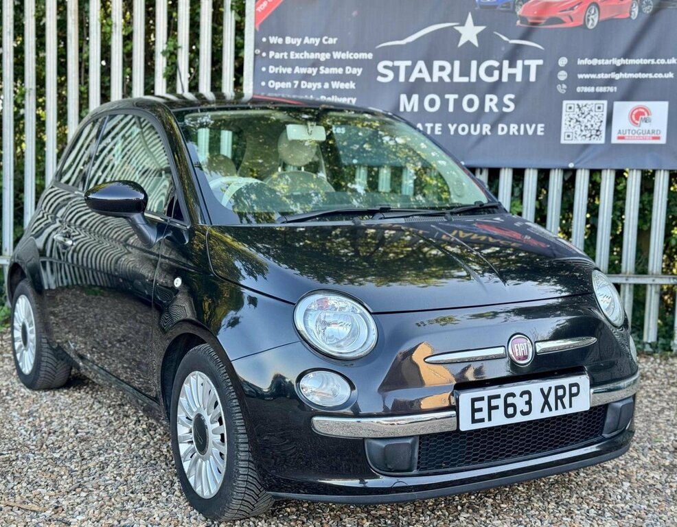 Fiat 500 1.2 Lounge Dualogic Euro 6 Ss Black