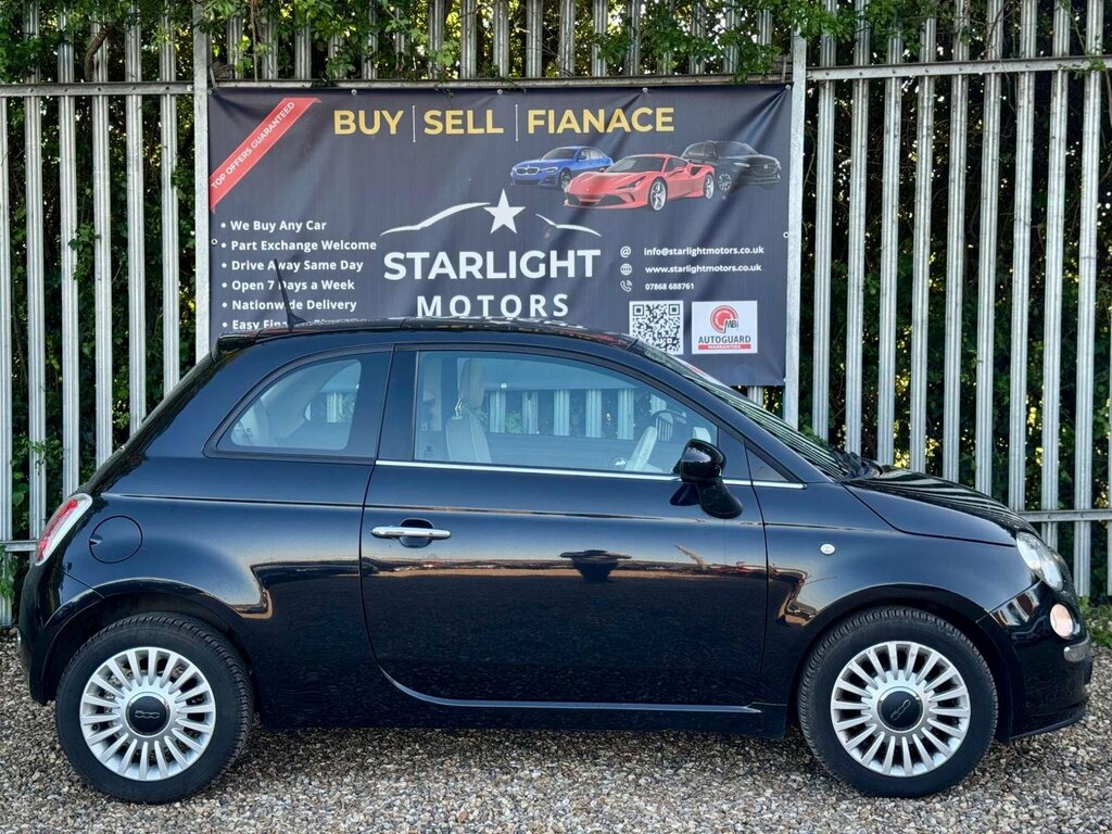 Fiat 500 1.2 Lounge Dualogic Euro 6 Ss EF63XRP Black #3