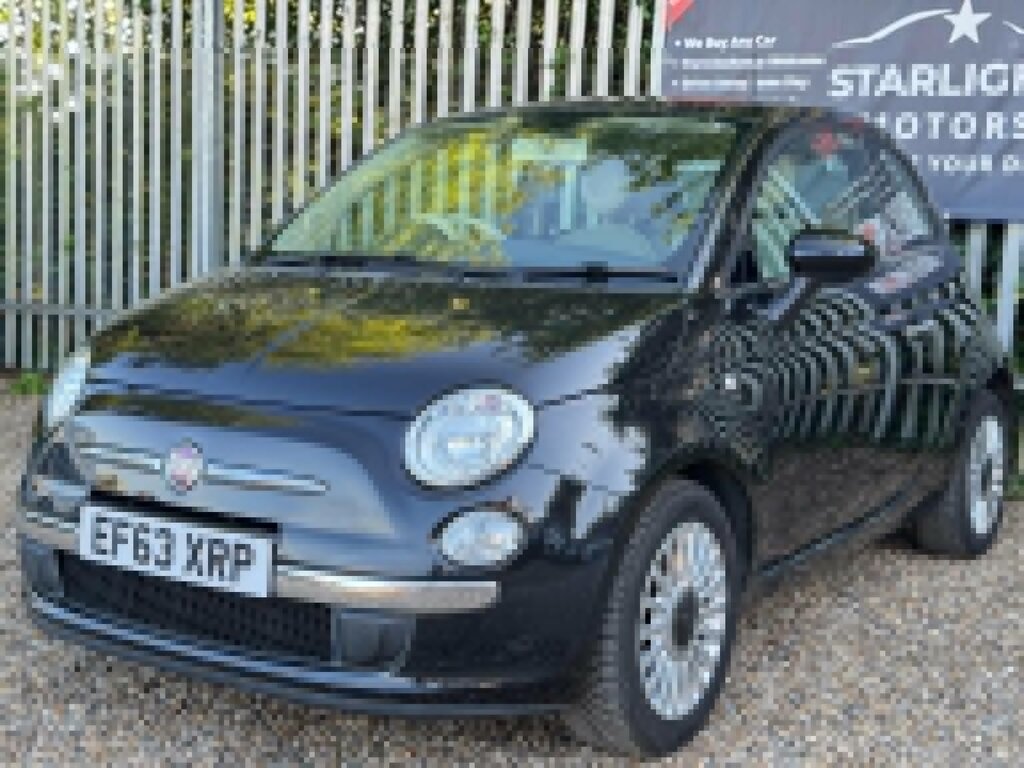 Fiat 500 1.2 Lounge Dualogic Euro 6 Ss EF63XRP Black #2