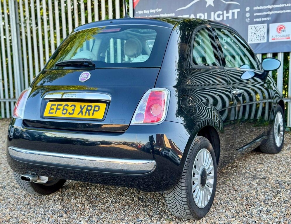 Fiat 500 1.2 Lounge Dualogic Euro 6 Ss EF63XRP Black #6