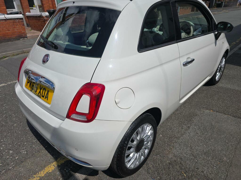 Fiat 500 Hatchback 1.2 500 My17 1.2 69Hp Lounge 2015 PK65XOA White #5