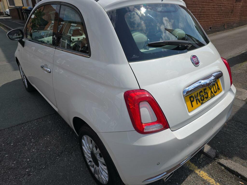 Fiat 500 Hatchback 1.2 500 My17 1.2 69Hp Lounge 2015 PK65XOA White #4