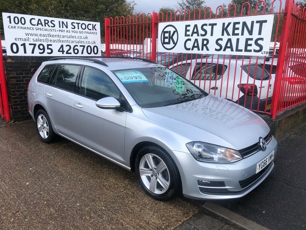 Volkswagen Golf 1.6 Tdi Bluemotion Tech Match Edition Estate D YG66VMH Silver #4