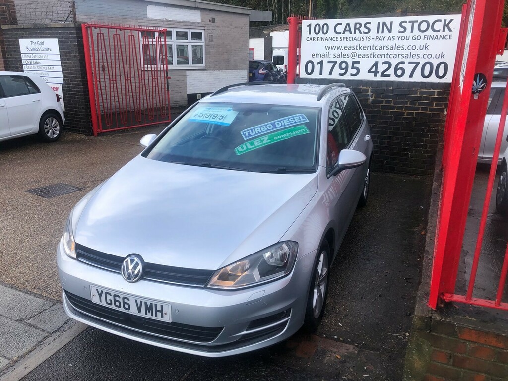 Volkswagen Golf 1.6 Tdi Bluemotion Tech Match Edition Estate D YG66VMH Silver #3