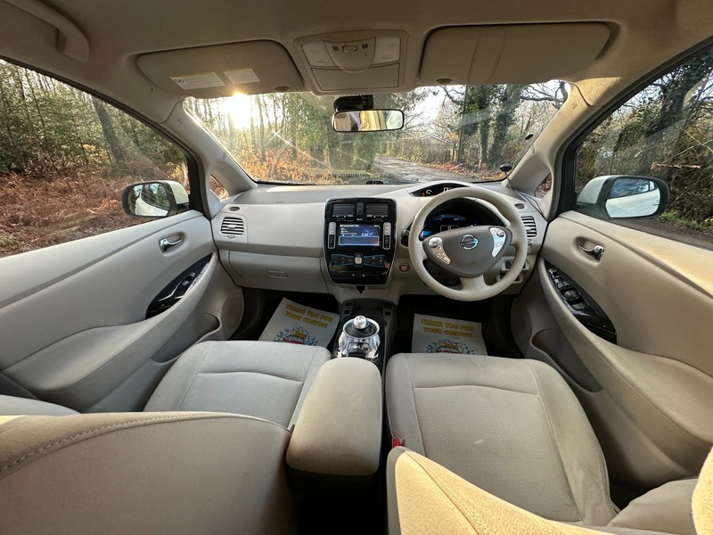 Nissan Leaf 0L Ev White #6