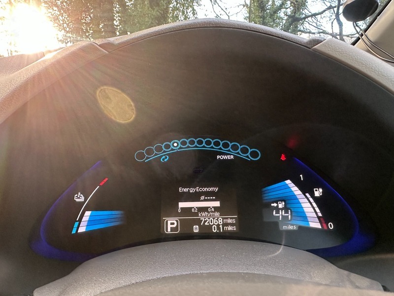 Nissan Leaf 0L Ev White #12