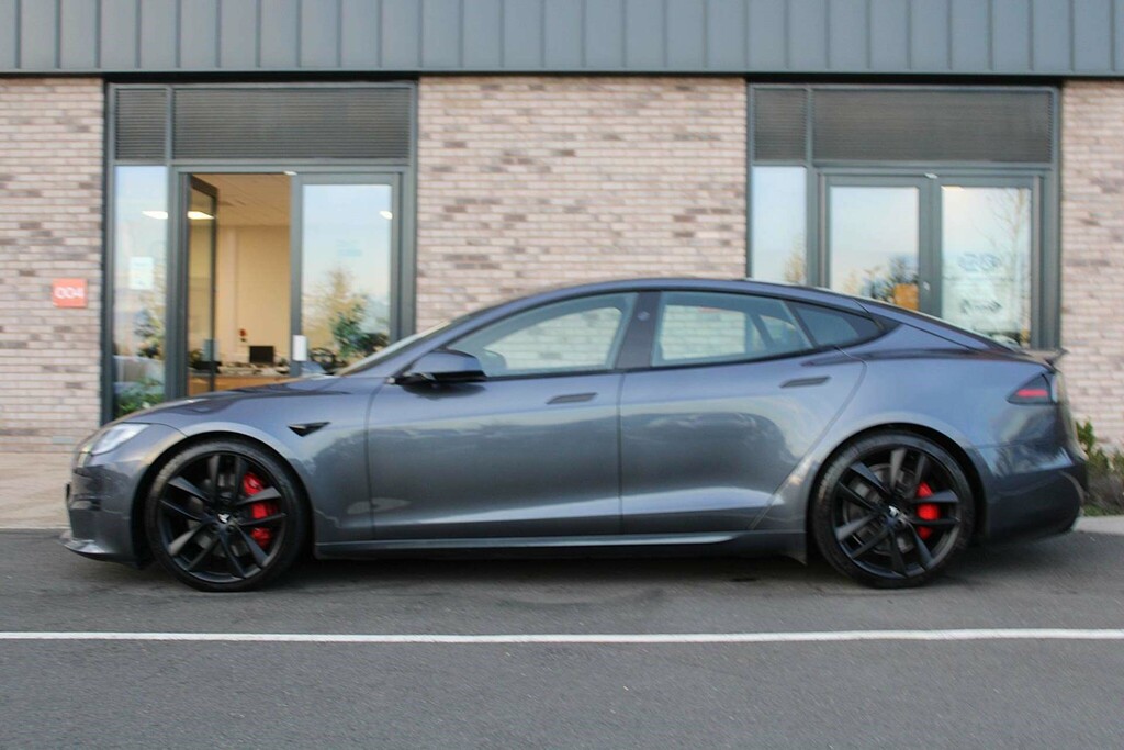 Tesla Model S Tri Motor Plaid Hatchback 4Wde White #4