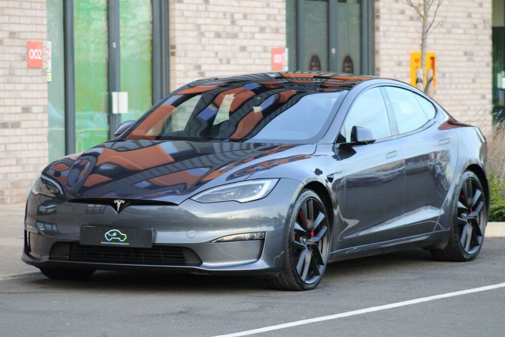 Tesla Model S Tri Motor Plaid Hatchback 4Wde White #2
