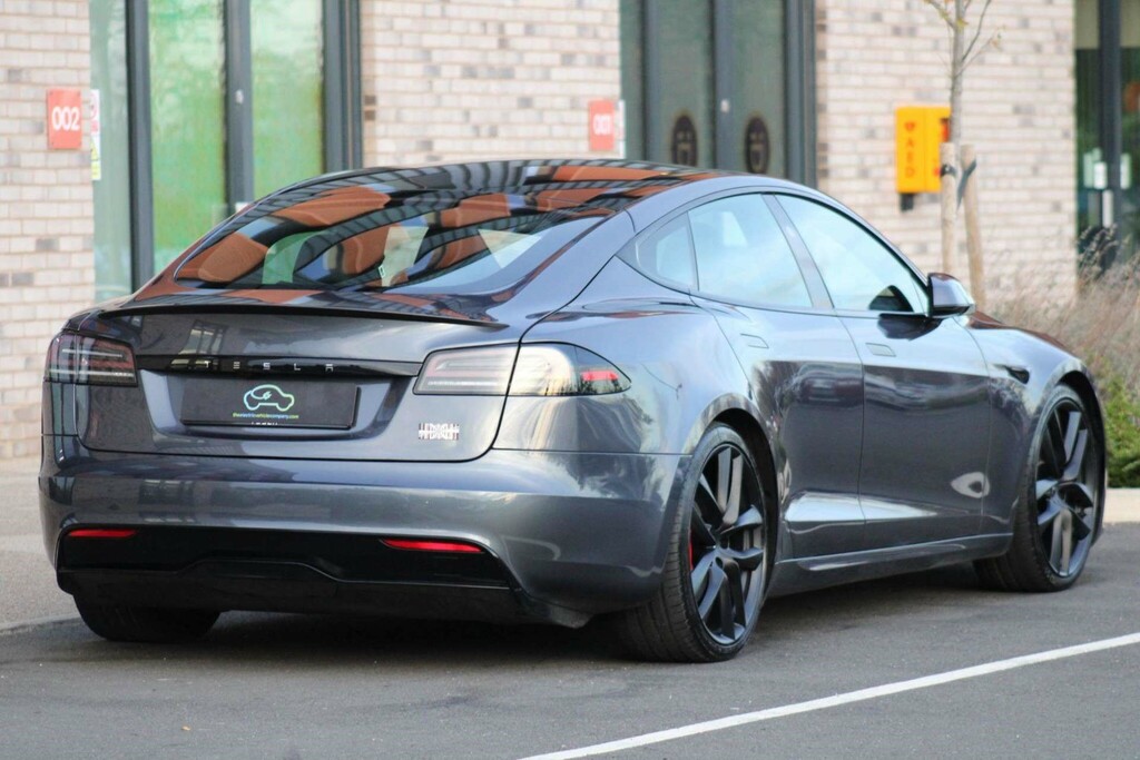Tesla Model S Tri Motor Plaid Hatchback 4Wde White #6