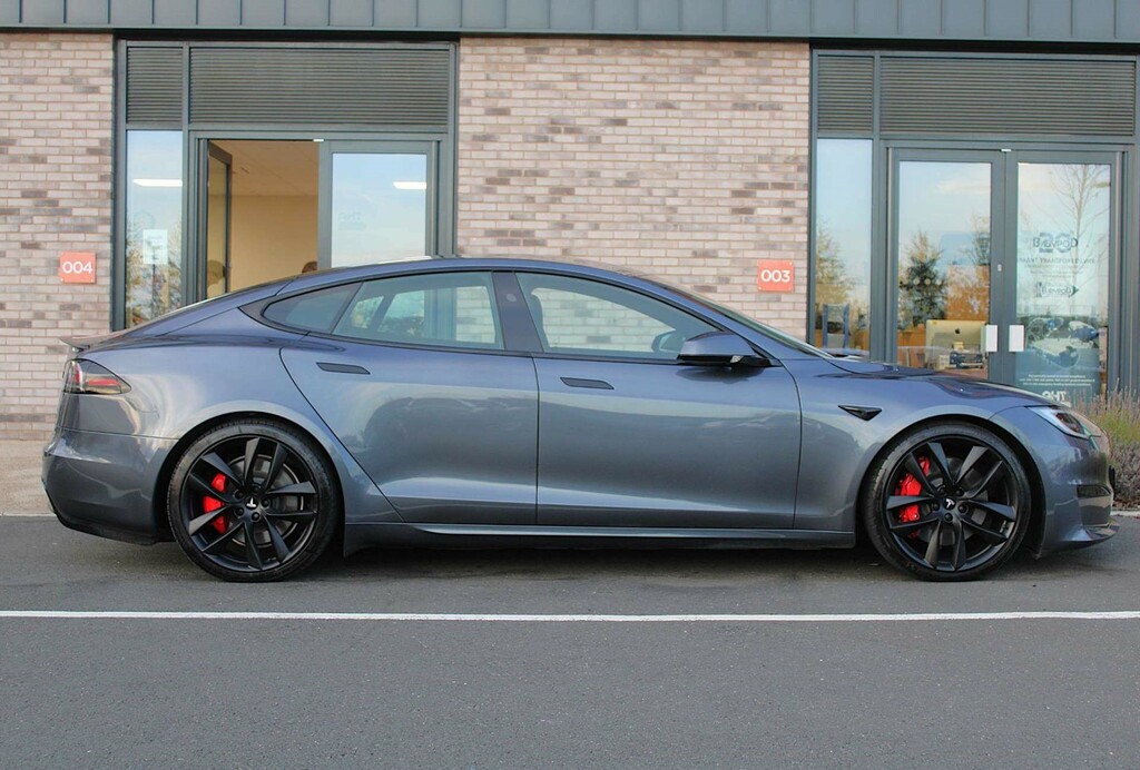 Tesla Model S Tri Motor Plaid Hatchback 4Wde White #3