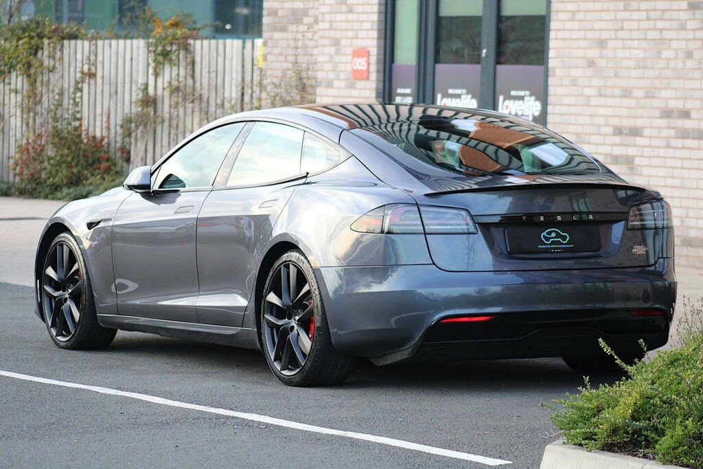 Tesla Model S Tri Motor Plaid Hatchback 4Wde White #5