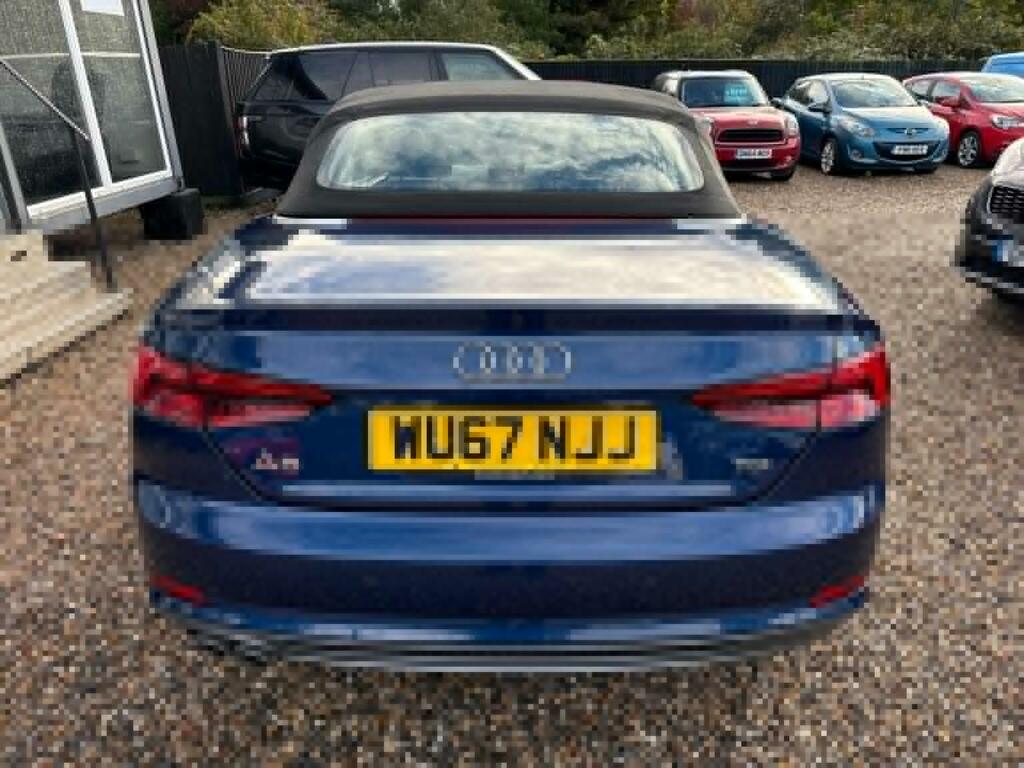 Audi A5 Convertible 2.0 Tdi S Line S Tronic Euro 6 Ss 2 WU67NJJ Blue #4