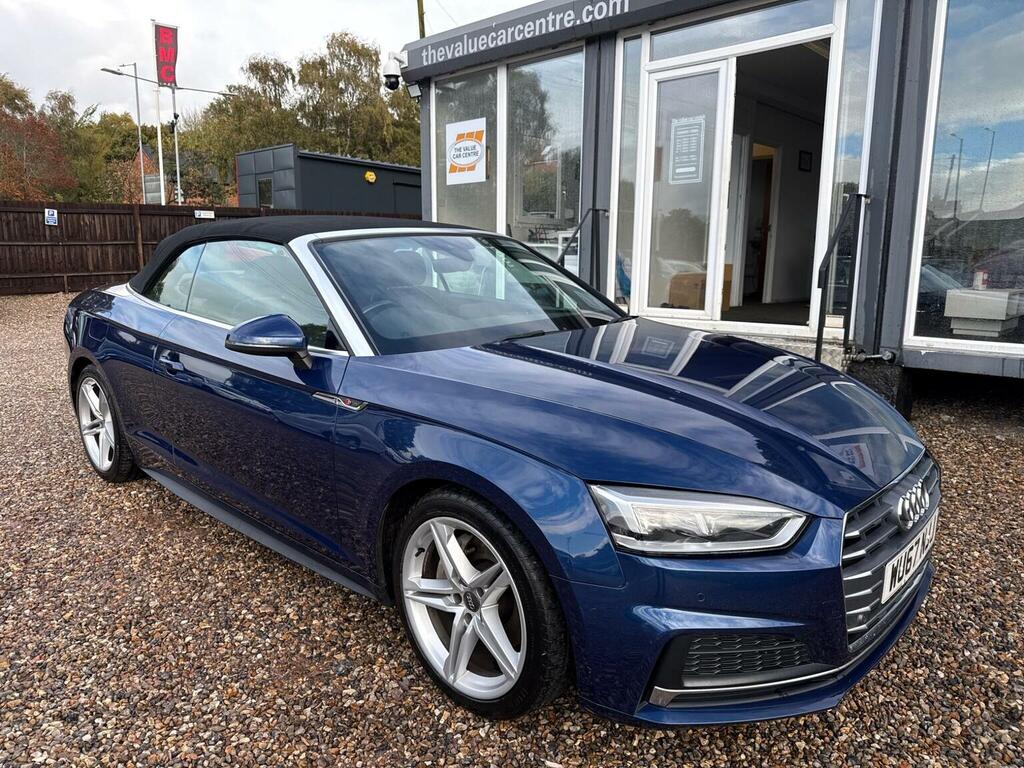 Audi A5 Convertible 2.0 Tdi S Line S Tronic Euro 6 Ss 2 Blue