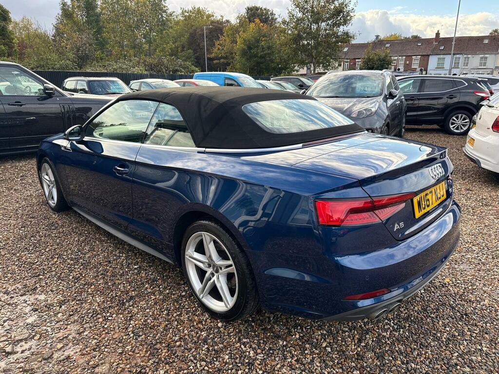 Audi A5 Convertible 2.0 Tdi S Line S Tronic Euro 6 Ss 2 WU67NJJ Blue #5