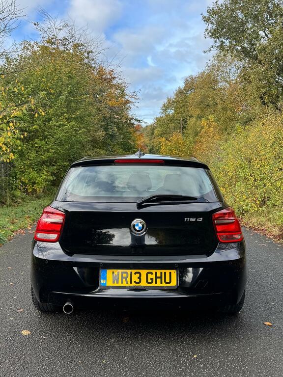 BMW 1 Series 1.6 116D Efficientdynamics 5-Door 2013 WR13GHU Black #3