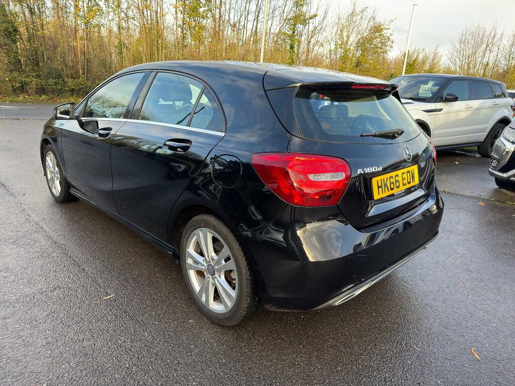 Mercedes-Benz A Class Hatchback 1.5 A180d Sport 7G-dct Euro 6 Ss HK66EOW Black #4