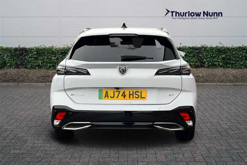 Peugeot 308 SW 54Kwh Gt Estate 156 Ps AJ74HSL White #4