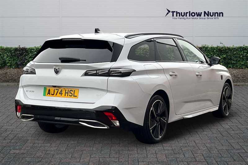 Peugeot 308 SW 54Kwh Gt Estate 156 Ps AJ74HSL White #3