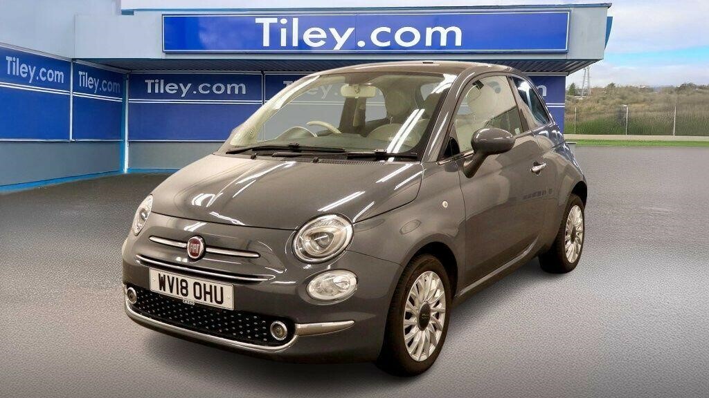 Fiat 500 1.2 Lounge Euro 6 Ss WV18OHU Grey #2
