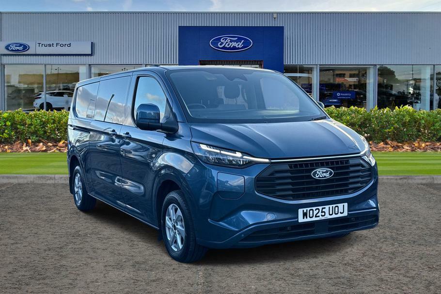 Ford Transit Custom 320 Limited L2 Lwb Double Cab In Van Fwd 2.5 Blue
