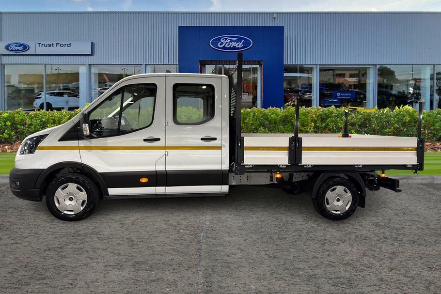 Ford Transit Custom 350 Trend L3 Lwb Double Cab Dropside Rwd 2.0 Ecobl WM25UYD White #5