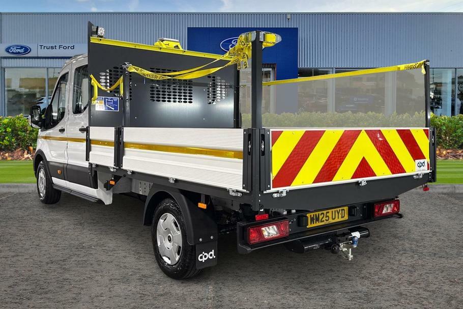 Ford Transit Custom 350 Trend L3 Lwb Double Cab Dropside Rwd 2.0 Ecobl WM25UYD White #2