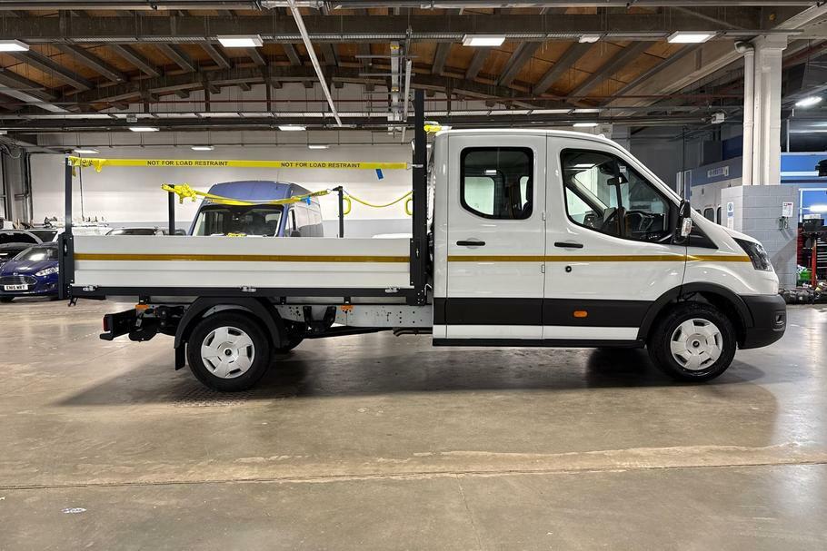 Ford Transit Custom 350 Trend L3 Lwb Double Cab Dropside Rwd 2.0 Ecobl WM25UYD White #6