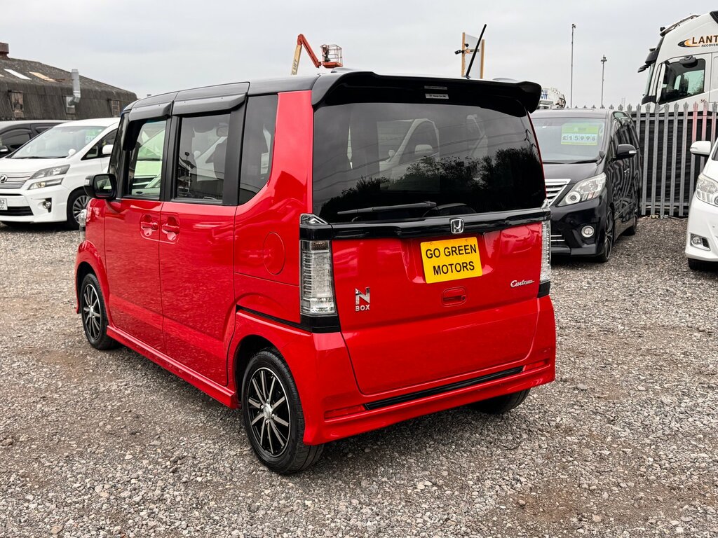 Honda N-Box Turbo G Custom Japanese Kei Car 2 Tone Paint Aucti Red #6