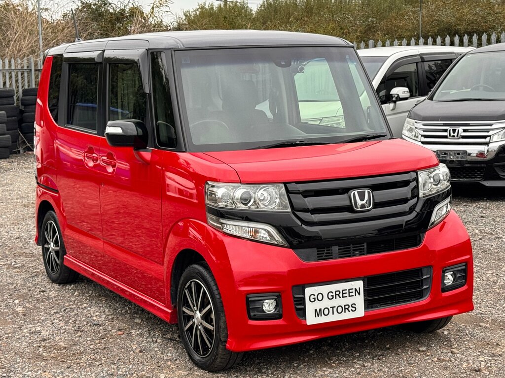 Honda N-Box Turbo G Custom Japanese Kei Car 2 Tone Paint Aucti Red #2