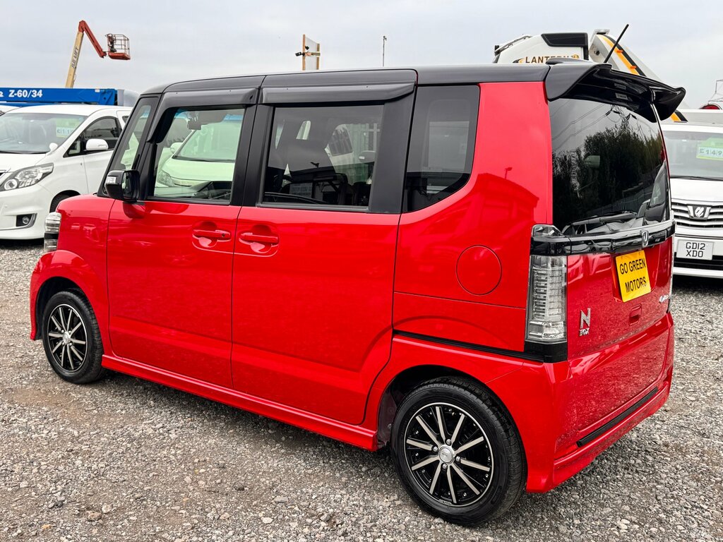 Honda N-Box Turbo G Custom Japanese Kei Car 2 Tone Paint Aucti Red #5