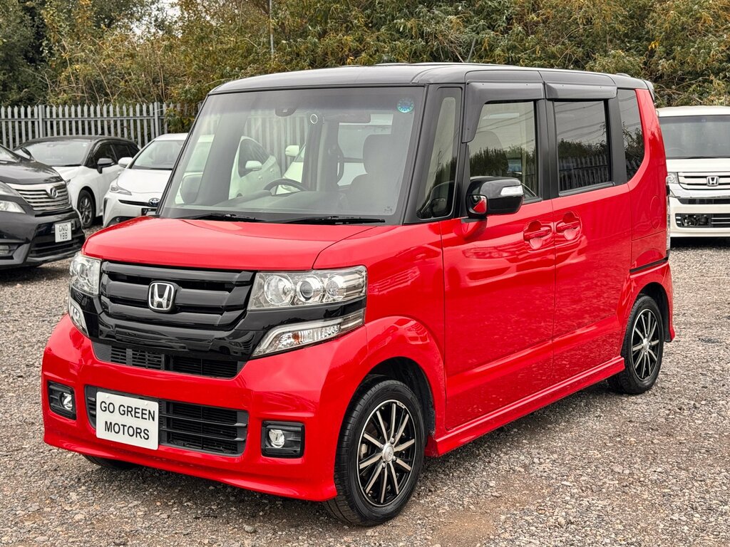 Honda N-Box Turbo G Custom Japanese Kei Car 2 Tone Paint Aucti Red #3
