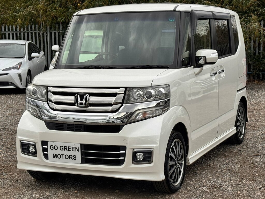 Honda N-Box Turbo G Custom Japanese Kei Car Auction Grade 4 White #3